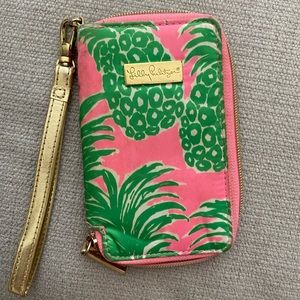 Lily Pulitzer wristlet, small stain on back